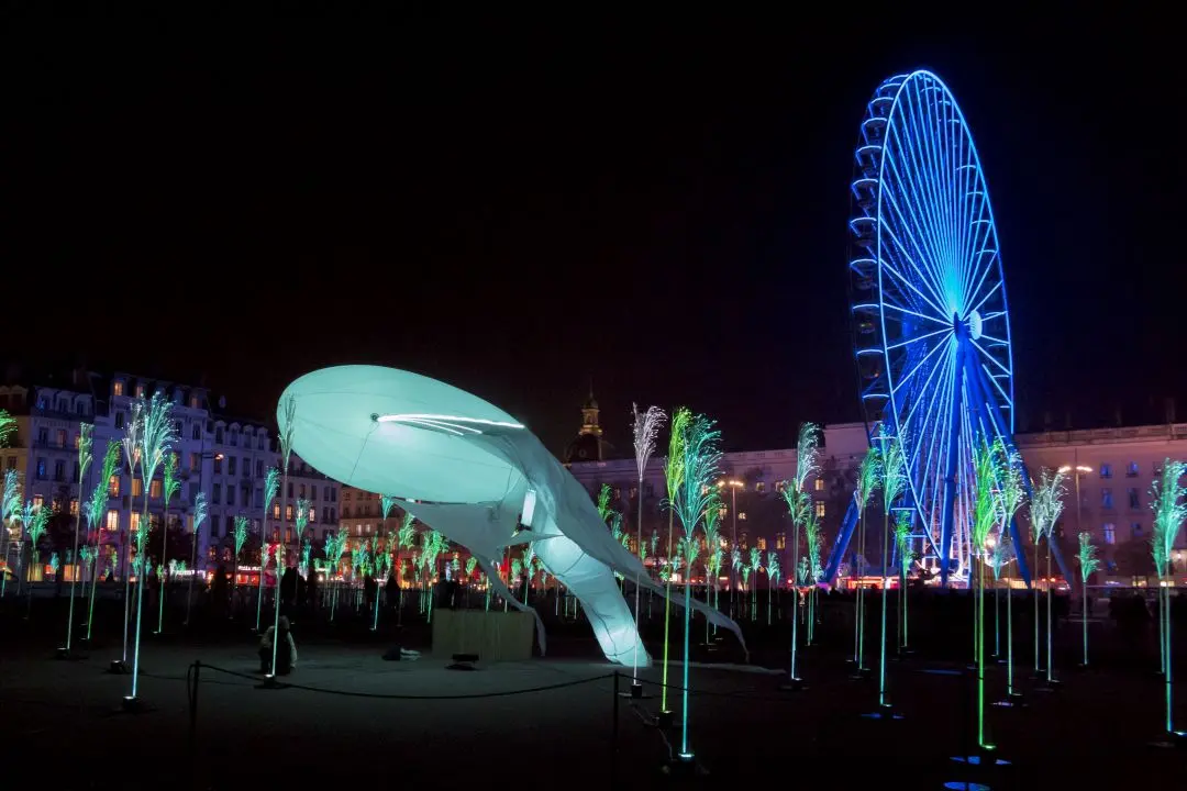 prairie éphémère place Bellecour fête lumières Lyon