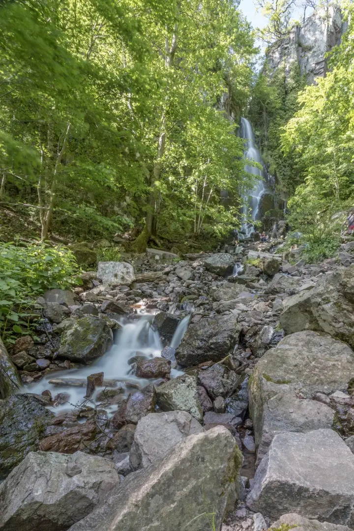 Cascade du Nideck depuis la rivière