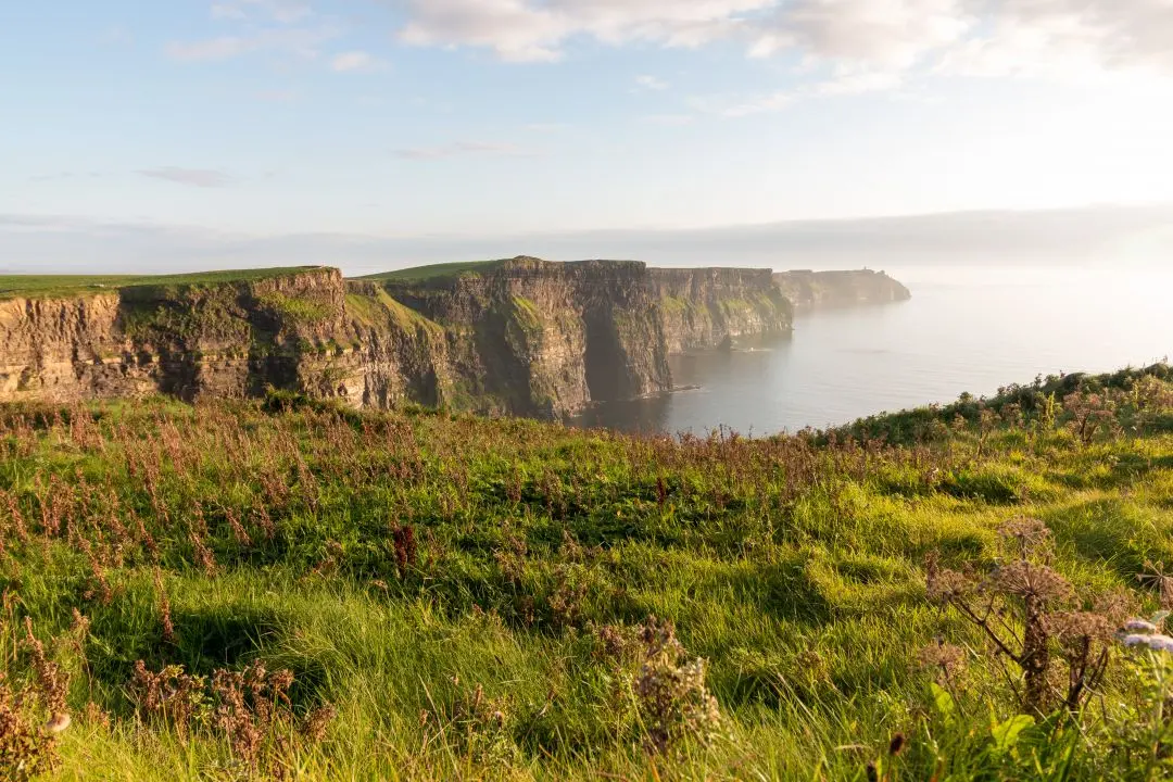 cliff moher falaise coucher soleil