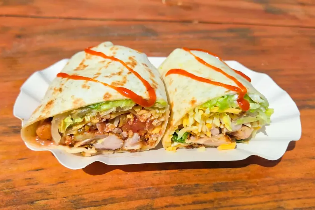 defqon.1 repas restauration BBQ Wrap gourmandise