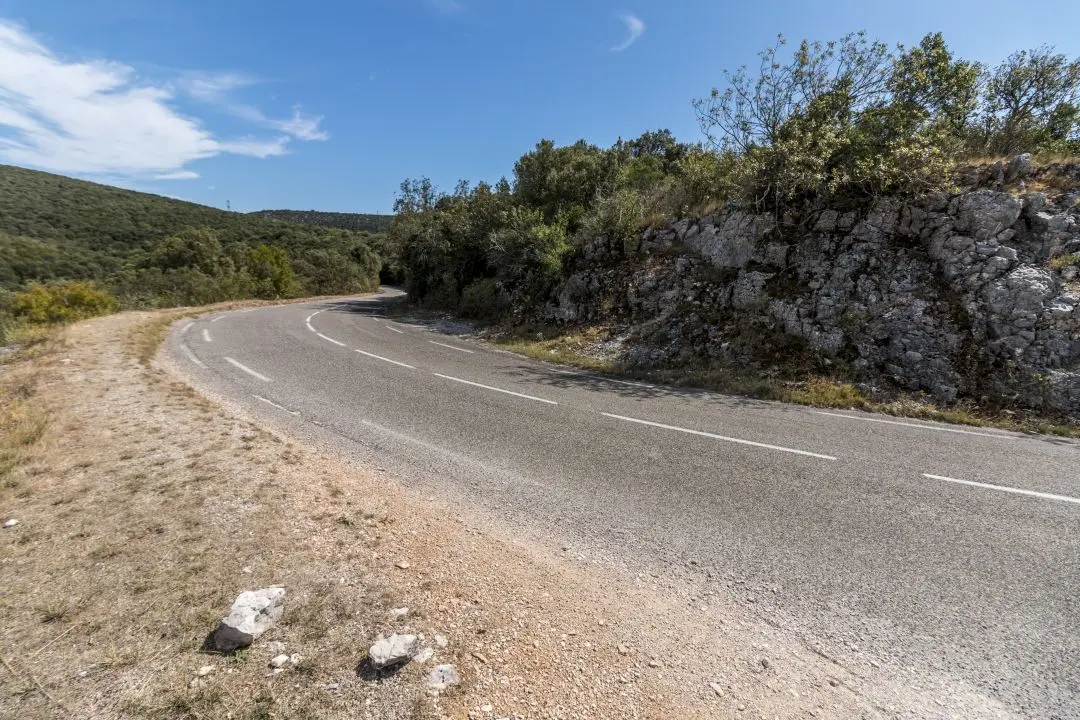 virage route touristique gorge ardeche