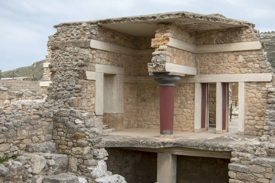 Reconstitution du palais de Knossos proposée par Arthur Evans