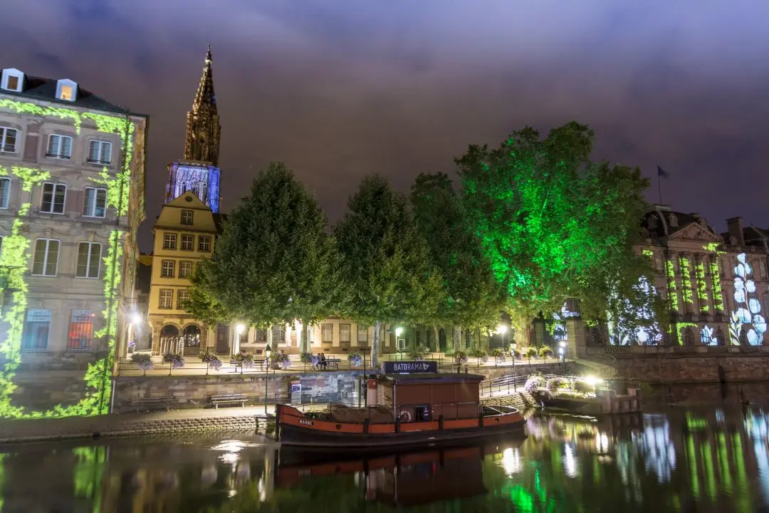 bateau illuminations palais Rohan ville strasbourg 2019