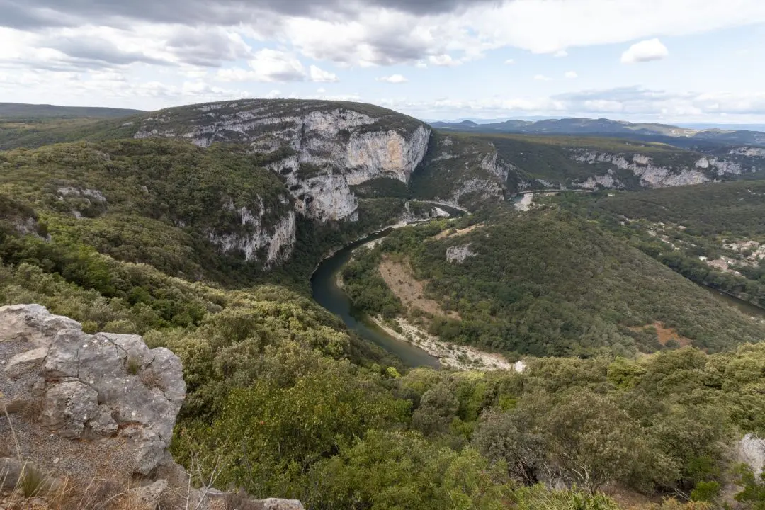 gorges ardeche depuis route touristique