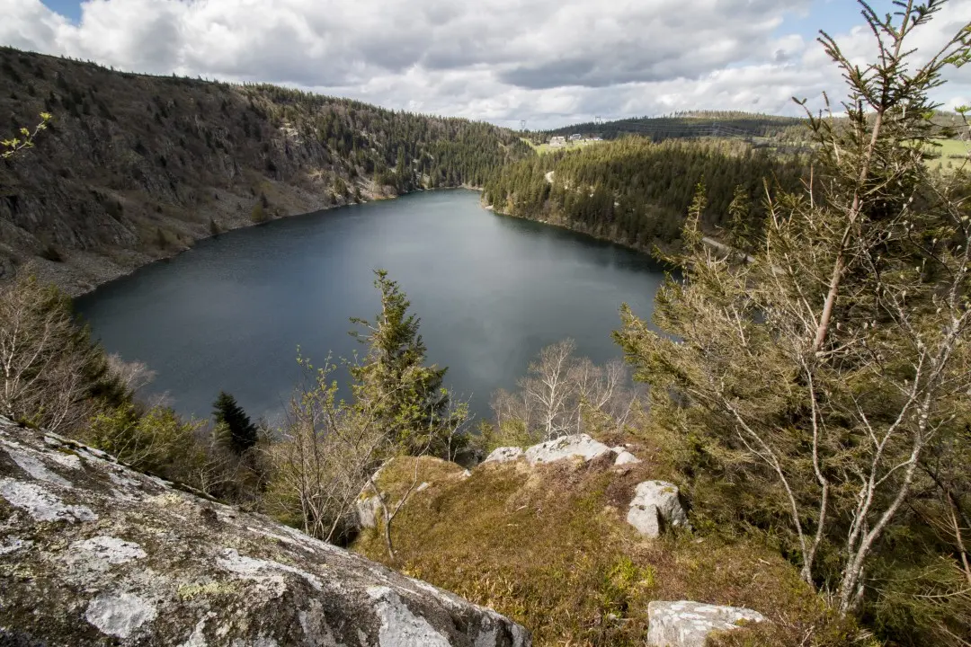 vue sur le lac blanc orbey