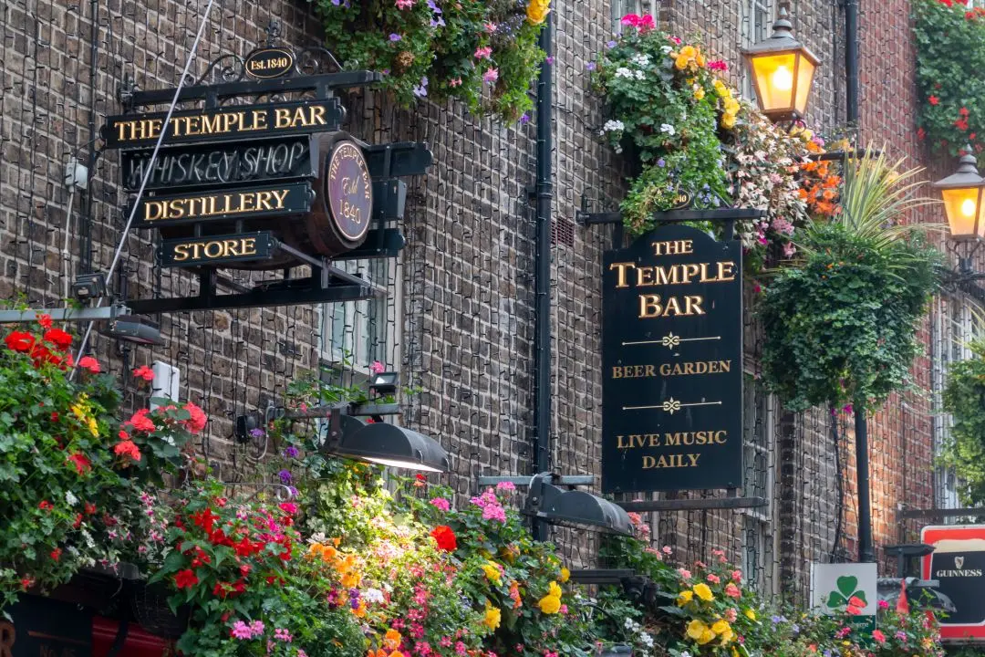 irlande dublin temple bar facade